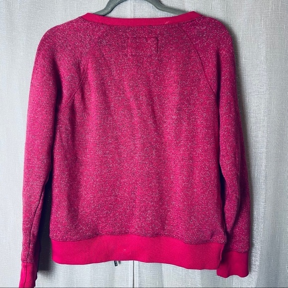 Andrew Marc pink zipper Sweatshirt~M - Picture 4 of 8